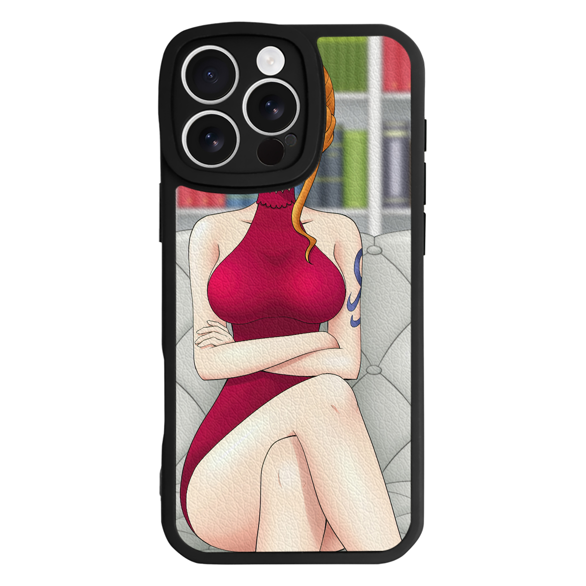 （画像用） ワンピース ONE PIECE 【iPhone 16シリーズ対応】シリコンスマホケース（レザー調） 材質：シリコン